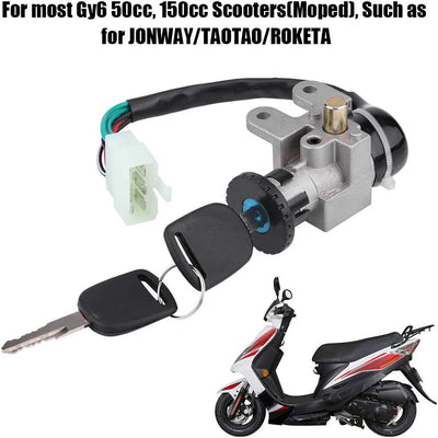 Zündschloss Schlüsselschloss Tankdeckel Set für GY6 50cc Jonway Taotao Roketa Roller Moped Bike für