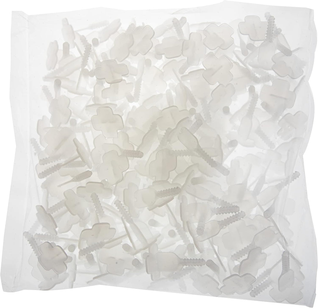 Brunoplast NIVIFIX 2500 x Stück Standard Gewindelaschen weiss transparent Fuge 1,7 mm für Fliesen Pl