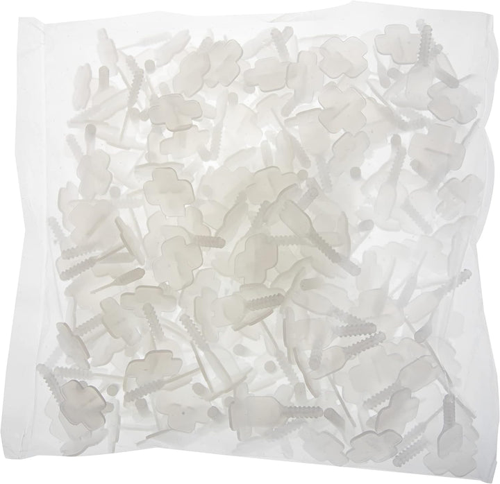 Brunoplast NIVIFIX 2500 x Stück Standard Gewindelaschen weiss transparent Fuge 1,7 mm für Fliesen Pl