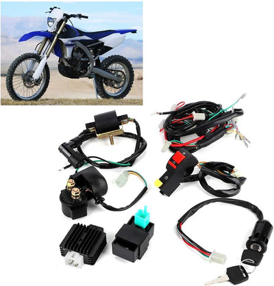 Kabelbaum Komplettes Kick Start Motor Kit für 110cc 125cc 140cc PIT PRO Trail Dirt Bike Modifizierte