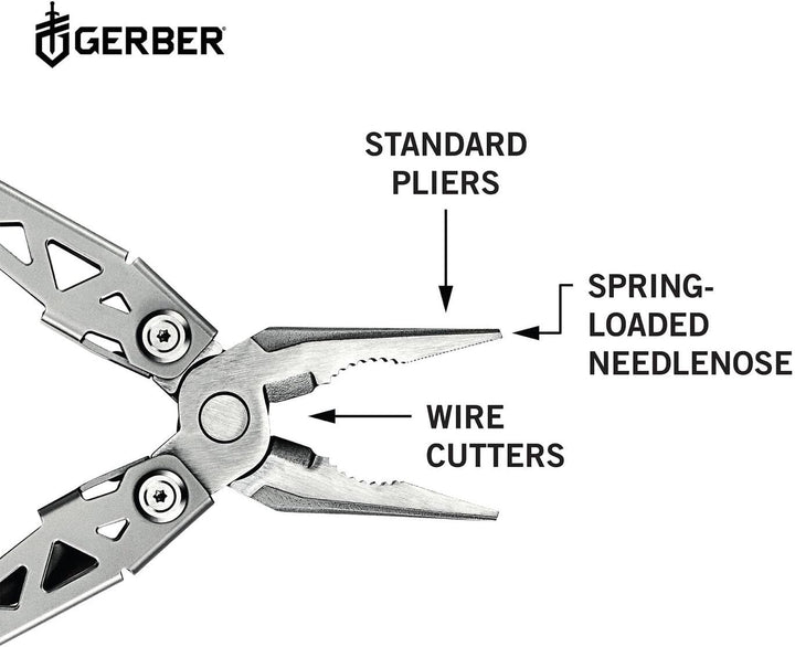 Gerber Multifunktionswerkzeug mit Taschenclip und 15 Funktionen, Suspension NXT Multi-tool, 31-00368