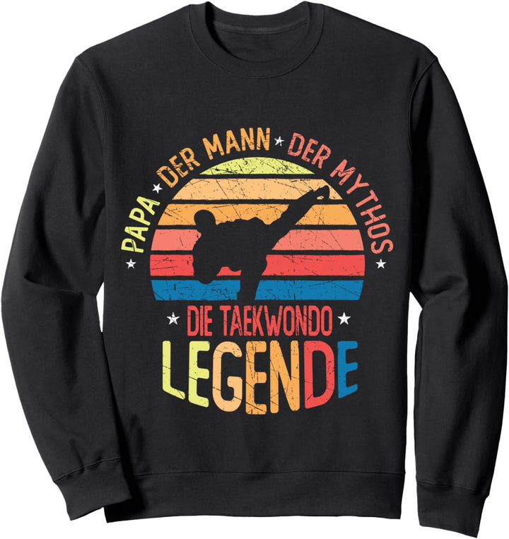 Papa Taekwondo Legende Kampfsport Tae Kwon Do Retro Vatertag Sweatshirt