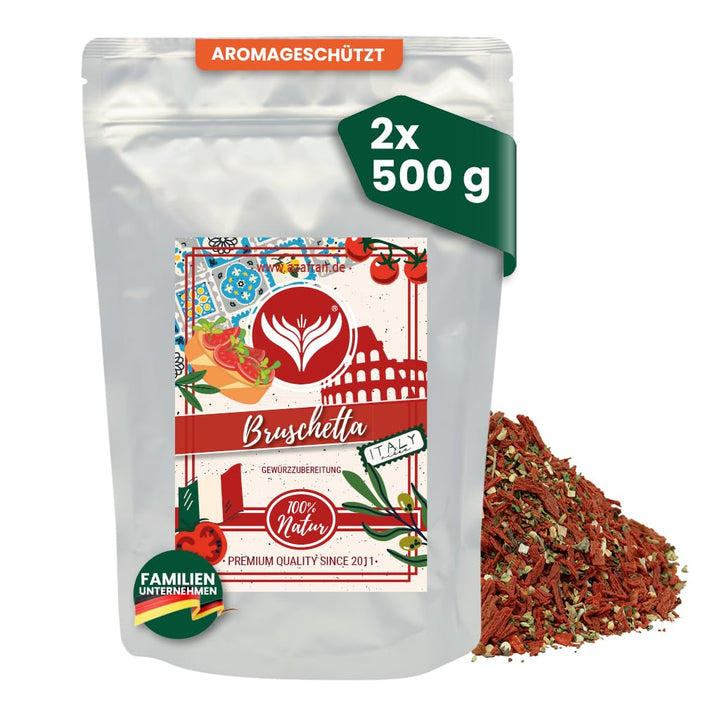 Azafran Bruschetta Gewürz I Gewürzzubereitung | Kräuter getrocknet 1kg 1 kg (1er Pack), 1 kg (1er Pa