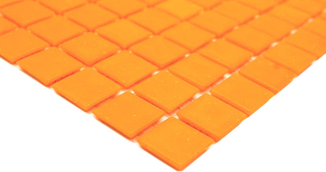 Mosaikfliese Glasmosaik orange Küchenrückwand Duschwand | 10 Mosaikmatten