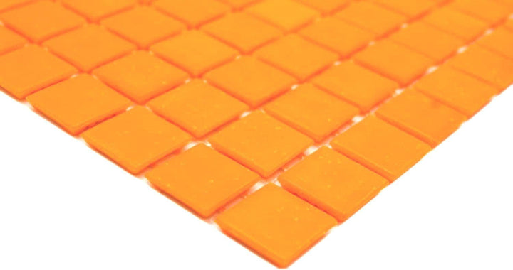 Mosaikfliese Glasmosaik orange Küchenrückwand Duschwand | 10 Mosaikmatten