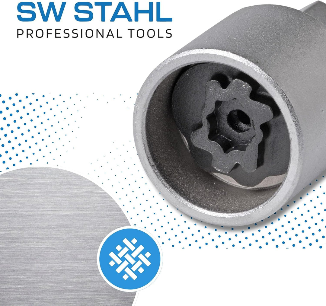 SW-Stahl 02383L-16 Felgenschloss Adapter 536 I geeignet für VW I Felgenschlösser lösen I Radsicherun