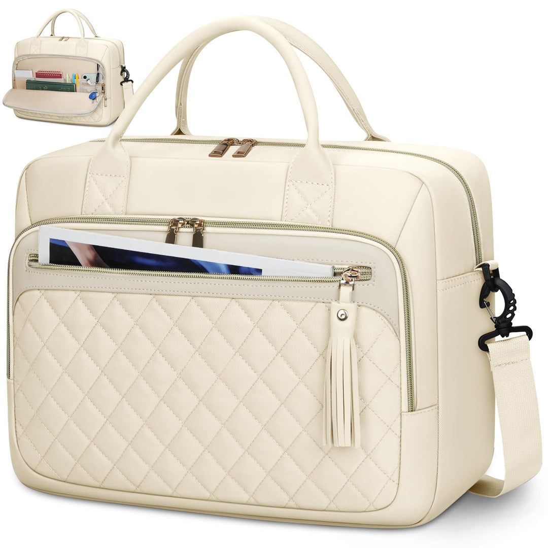 RAINSMORE Laptoptasche Damen 17,3 Zoll Laptop Aktentasche Wasserdichte | Arbeitstasche Lehrertasche