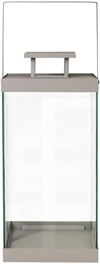Blomus Laterne Finca Gross, Indoor Laterne, Windlicht, Stahl pulverbeschichtet, Glas klar, Mourning
