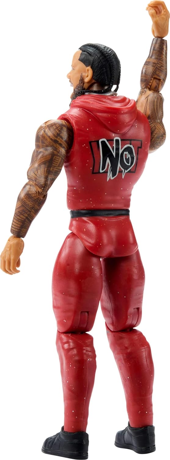 Mattel WWE Jimmy USO Actionfigur, Hauptkampf-Serie #161, ca. 15 cm grosse Superstar-Sammelfigur mit