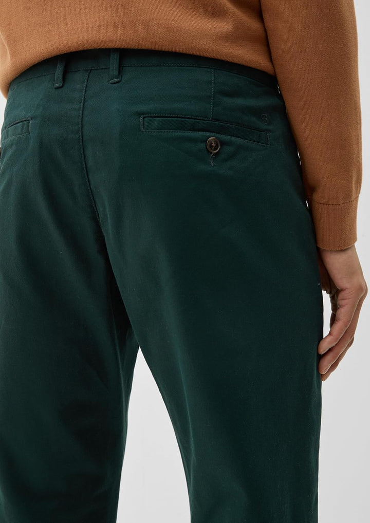 s.Oliver Regular: Chino mit Struktur 33W / 34L Grün, 33W / 34L Grün
