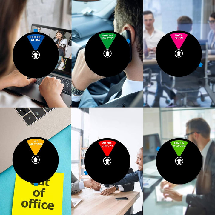 Büro-Türschild, Aufschrift "Do Not Disturb/Come in Welcome/Out of Office/in a Meeting/Back Soon/Work