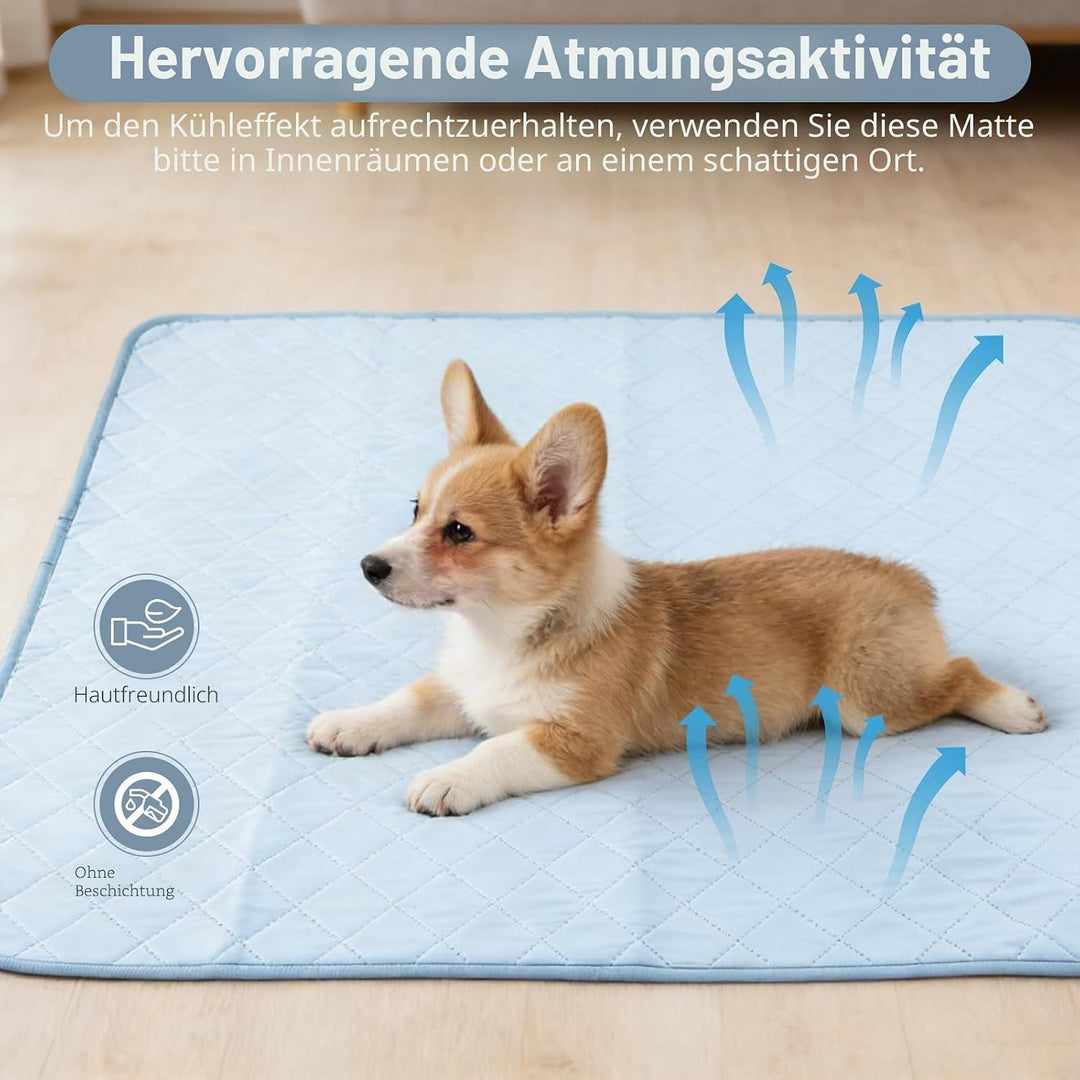 2pcs Urinunterlage Matte 70x100CM, Kühlmatte für Hunde, Pet Cooling Mat Waschbar, wasserdicht Urinie