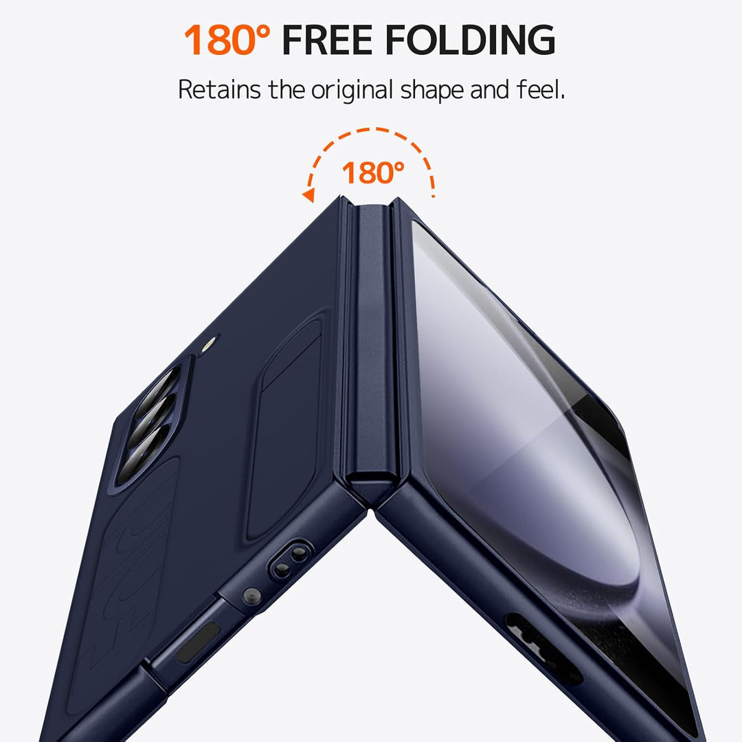NINKI Kompatibel mit Samsung Galaxy Z Fold 5 Hülle mit Armband Samsung z fold 5 Handyhülle mit Ständ