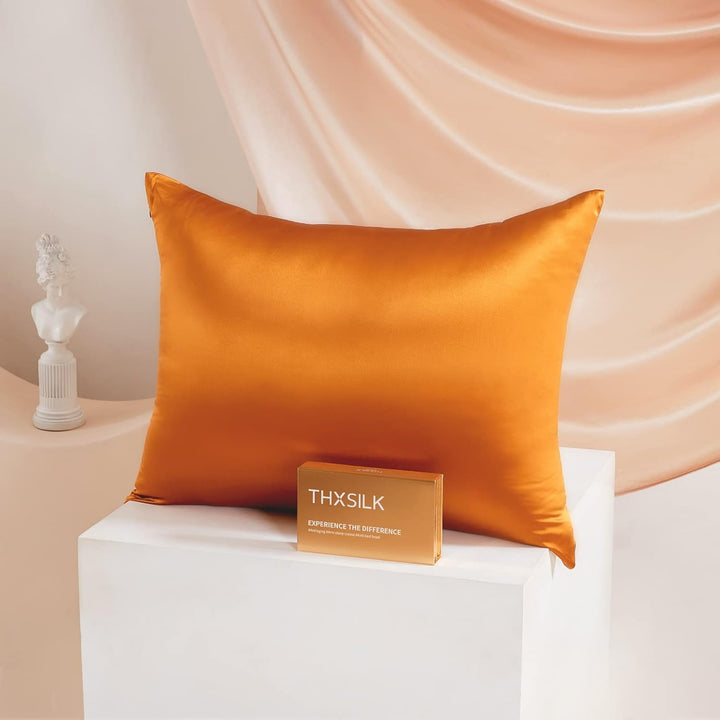 THXSILK 25 Momme Seide Kissenbezug für Haar und Haut - Maulbeerseide Kissenbezug - Hypoallergen mit