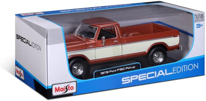Maisto Ford F150 Pick-Up (1979): Modellauto im Massstab 1:18, Türen, Motorhaube und Heckklappe beweg