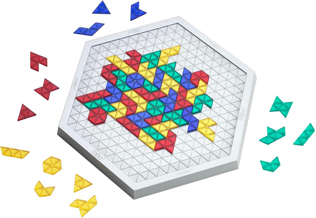 Mattel Games Blokus Trigon - neue Variante des klassischen Strategiespiels, dreieckige Trigon-Steine