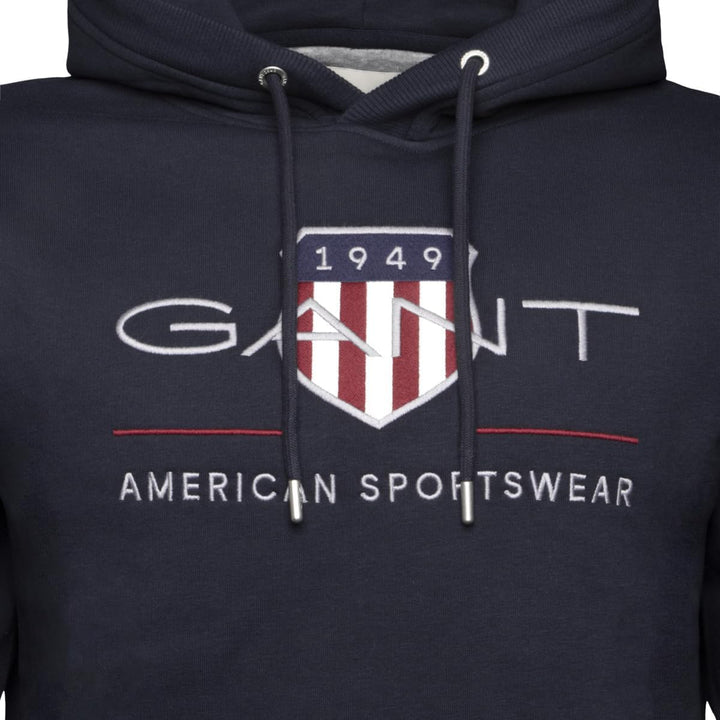 GANT Herren Reg Archive Shield Hoodie Kapuzenpullover M Evening Blue, M Evening Blue