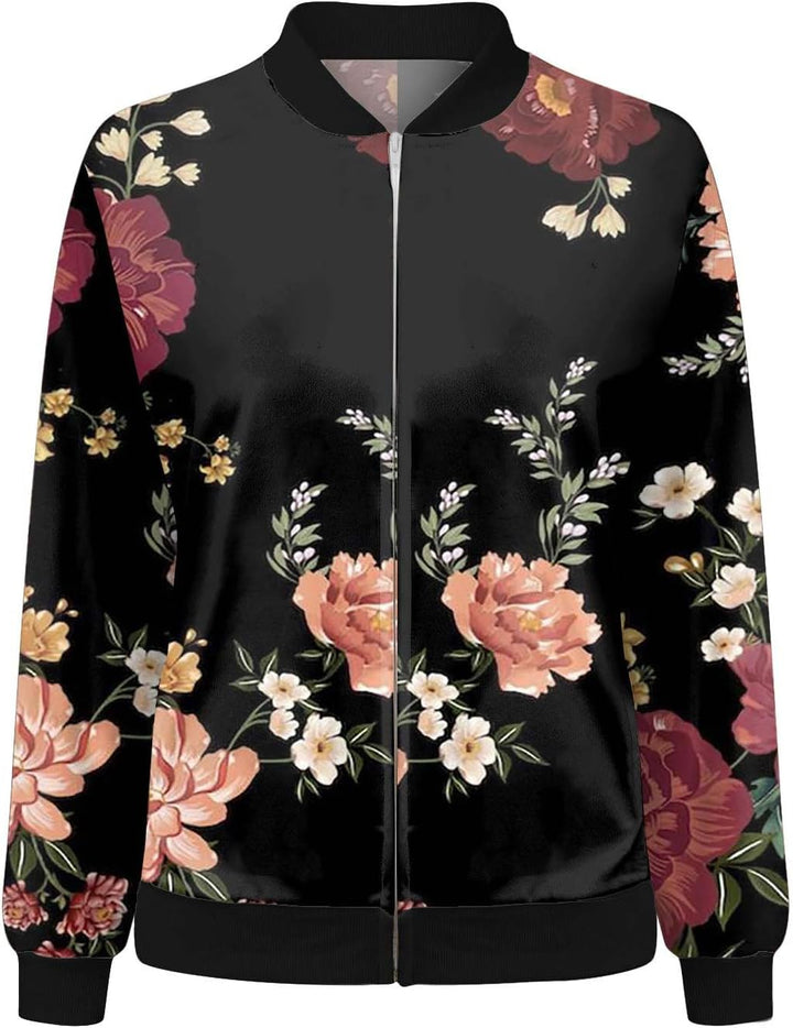 Sommerjacke Damen Kurze Bomberjacke Winter Frauen Blouson Jacke Dünne Kurzjacke Basic Pilotenjacke F
