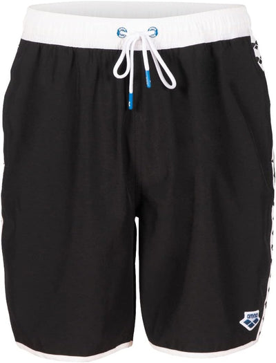 ARENA Herren M Icons Team Stripe Boxer Swim Trunks M Black-white, M Black-white