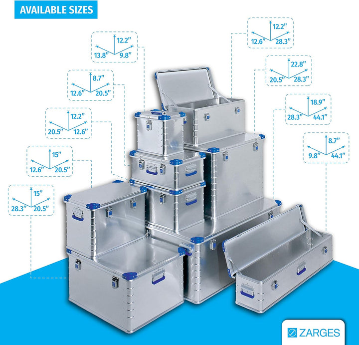 Alu-Eurobox; 63l; IM: 1150x250x220mm
