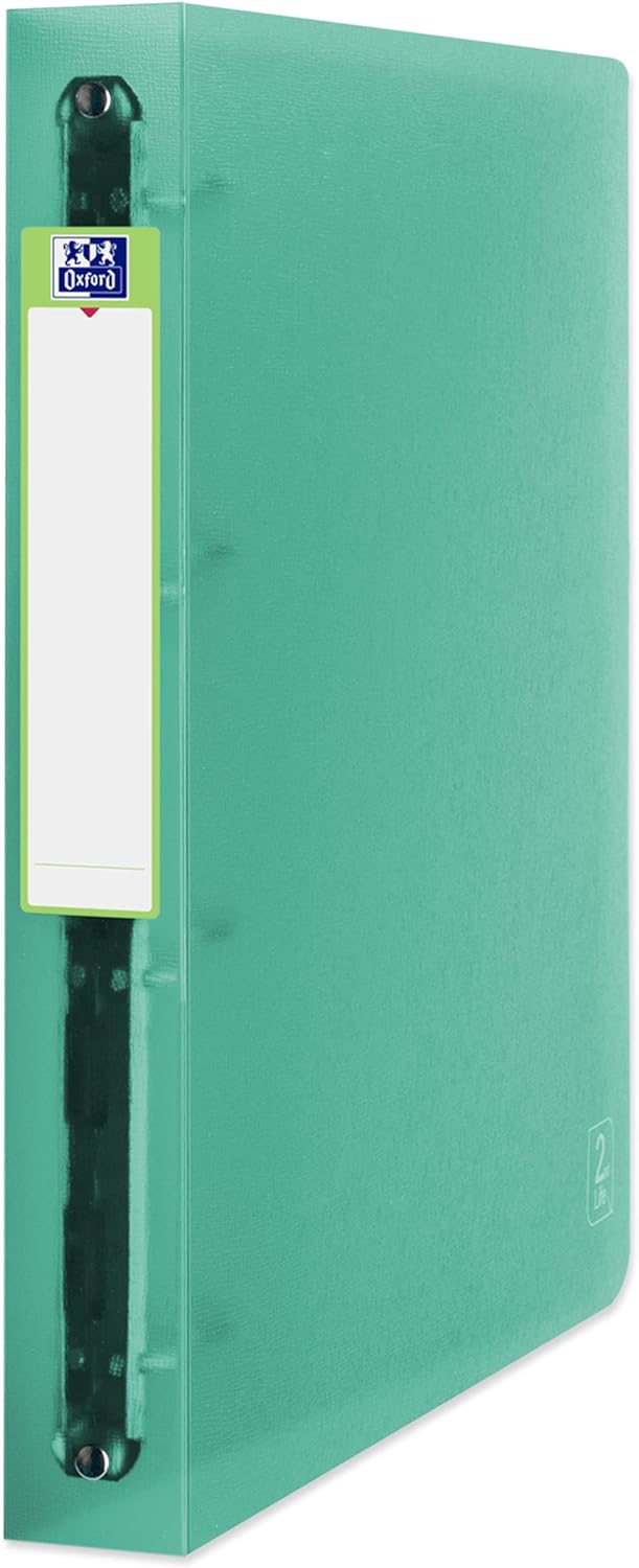 Oxford Kunststoff-Ringbuch 2nd Life, 10er Pack, DIN A4, 4cm Rücken, 4 Farben 4 Ringe mit 4 cm Füllhö