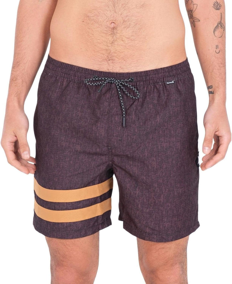 Hurley Herren Blockparty Volley Board-Shorts L Schwarz, L Schwarz