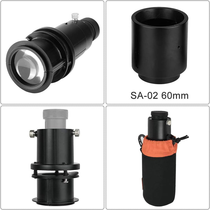 GODOX S30 Zubehör SA-02 60 mm Weitwinkel Objektiv SA-P Projektionszubehör Zubehör für S30 LED Videol