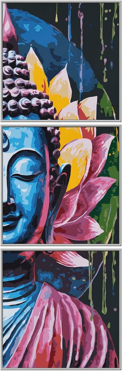 Schipper 609470916 Malen nach Zahlen, Buddha - Bilder malen für Erwachsene, inklusive Pinsel und Acr