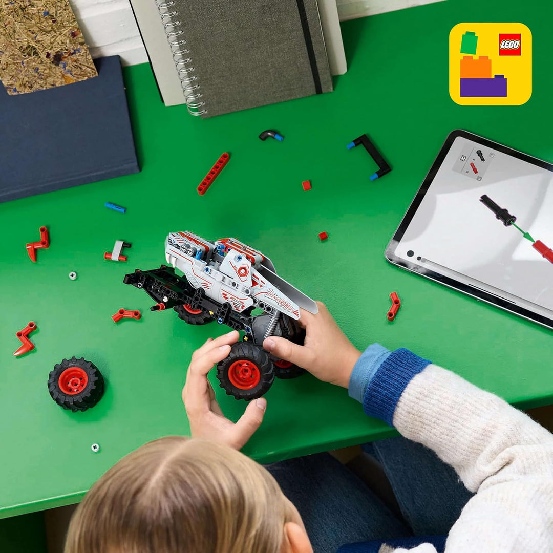 LEGO Technic Monster Jam ThunderROARus, Spielzeug-Monstertruck mit Rückziehfunktion, Bauspielzeug fü