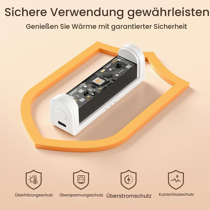 Jonwall Handwärmer Wiederaufladbar 2er-Pack, Tragbare Handwärmer Elektrisch Wiederverwendbare USB Ta