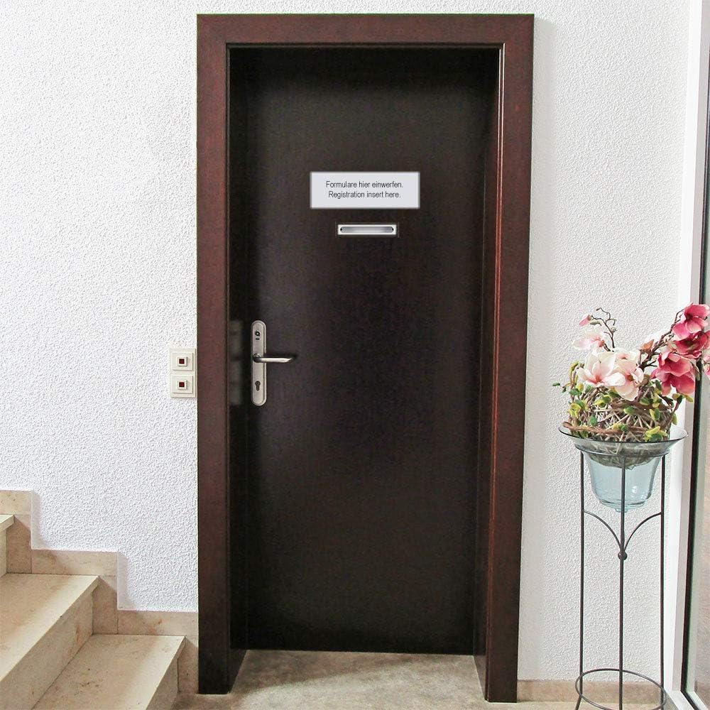 HomeDesignMailbox HDM-2100-Weiss, Zylinderschloss mit 2 Schlüssel, Stahl, BxH 215x300 mm, Befestigun