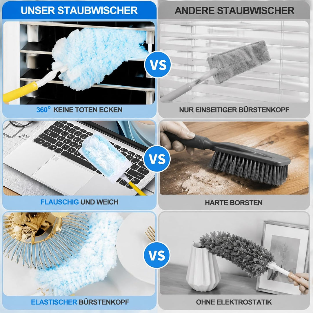 102 Stück Staubmagnet Kompatibel mit Swiffer Staubmagnet Nachfüllpack, Einweg Magnet Staubwedel für