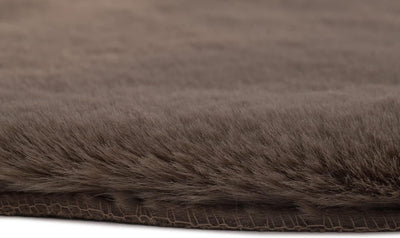 Gözze - Eleganter und Weicher Teppich aus Kunstleder, 80 x 120 cm - Taupe Taupe 80 x 120 cm, Taupe 8