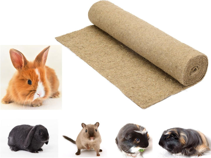 La cordeline Teppich für Nagetiere, Hanf, 50 cm x 2 m, für Kaninchen, Meerschweinchen, Natur