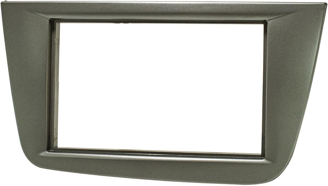tomzz Audio 2449-001 Doppel DIN Radioblende Set kompatibel mit Seat Altea FR XL Toledo 5P dunkelsilb