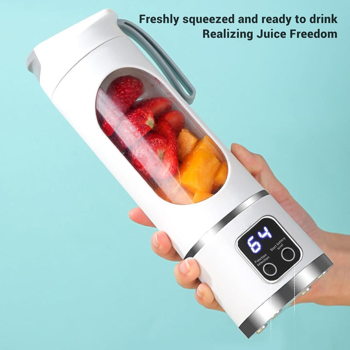 Tragbarer Persönlicher Stabmixer, Auslaufsicher, Kleine Saftmixerflasche, 450 Ml, USB Wiederaufladba
