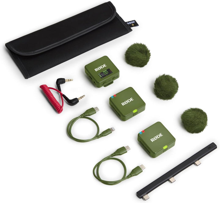 Rode Wireless GO Gen 3 Drahtloses 2-Kanal Mikrofon-Funksystem mit Interview GO Handadapter und keepd
