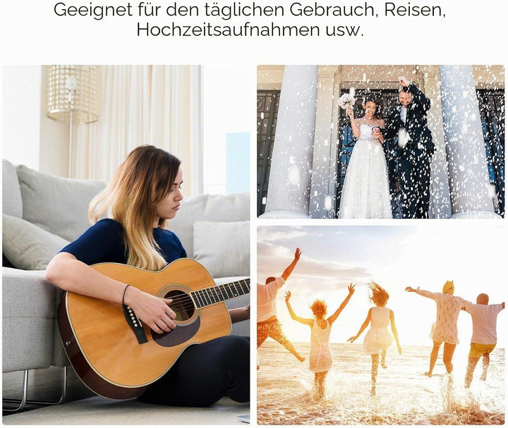 D90 16MP Digitalkamera mit 1080P Full-HD-Videofunktion, 2,4 Zoll drehbarem Display, 16-fach Zoom, Fi