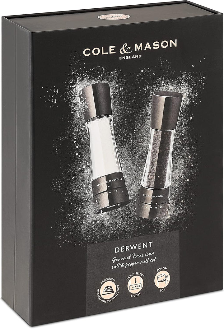 Cole & Mason H59428G Derwent Salz und Pfeffer Mühle Set (Rotguss) / Cole & Mason H306119 Ramsgate Kl
