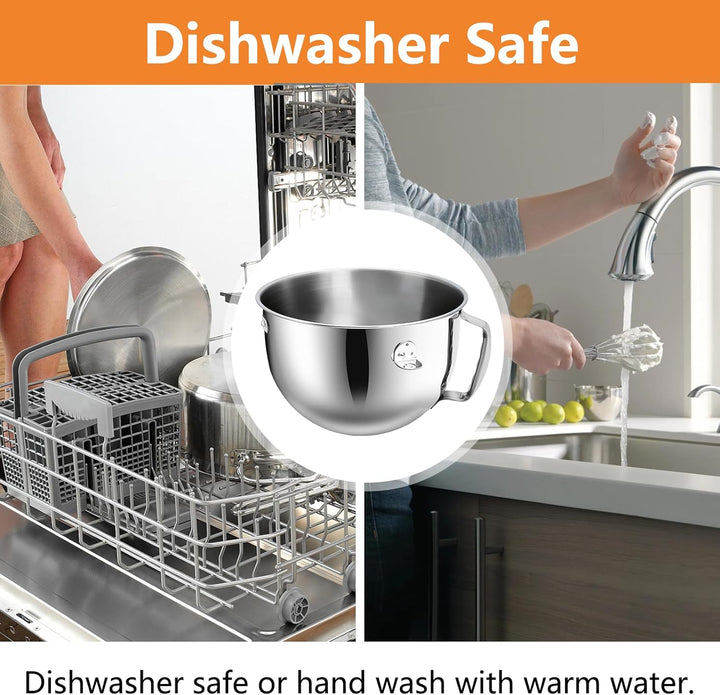 KN256WW Flachschlägelaufsatz aus Edelstahl für Kitchen Aid Bowl Lift Standmixer