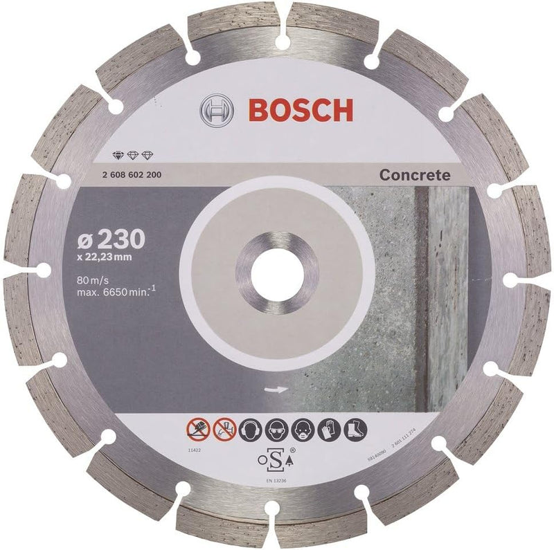 Bosch Accessories Bosch Professional 1x Diamanttrennscheibe Standard for Concrete (für Beton, Porenb