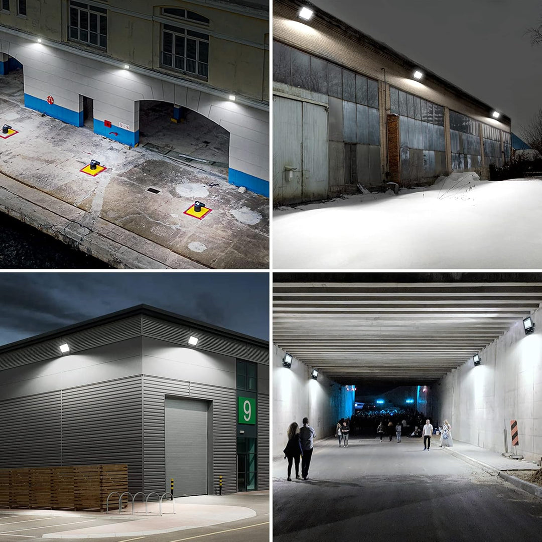 LE LED Strahler Aussen, 150W LED Fluter mit Stecker, Superhell 12000LM 5000K Tageslichtweiss Aussens