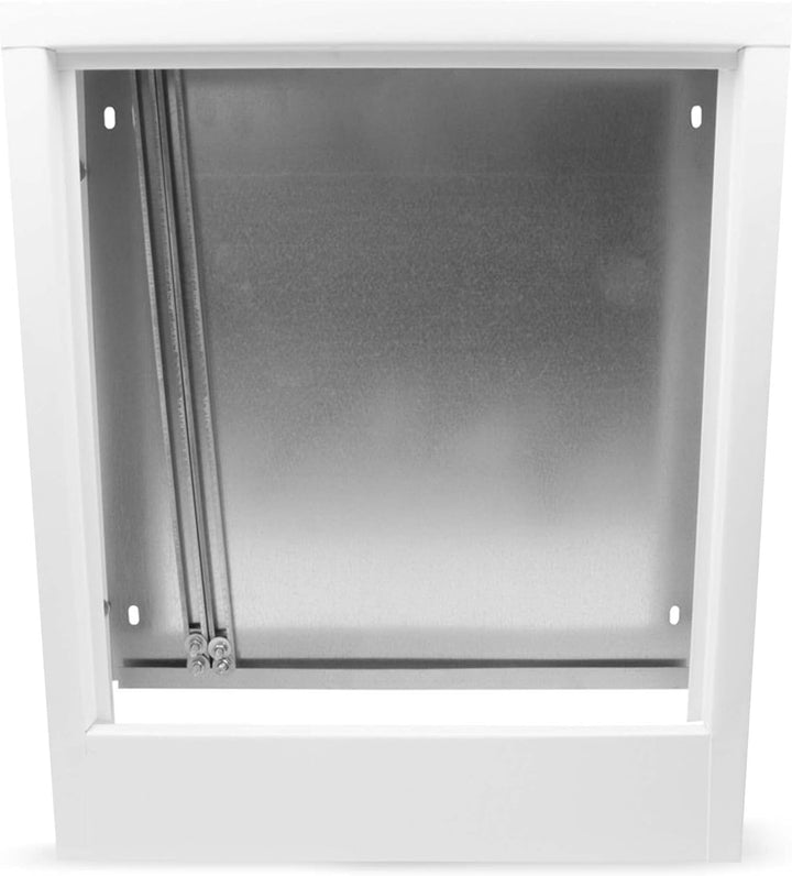 Verteilerschrank Zentrale Fussbodenheizung 4-6 Anschlüsse Aufputzgehäuse aus Weiss Pulverbeschichtet