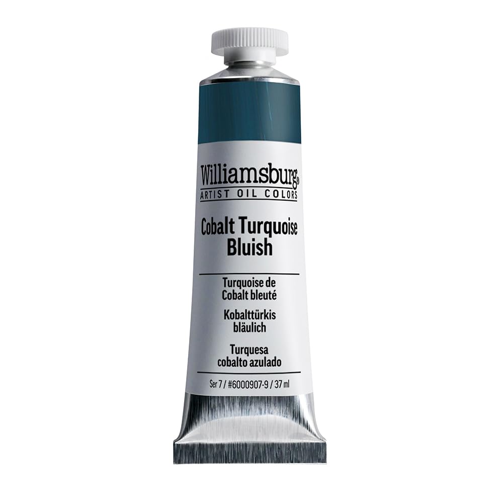 Williamsburg - Handgemachte Oelfarbe - 37 ml - Kobalttuerkis Blau 37 Ml Tube Cobalt Turquoise Blue,