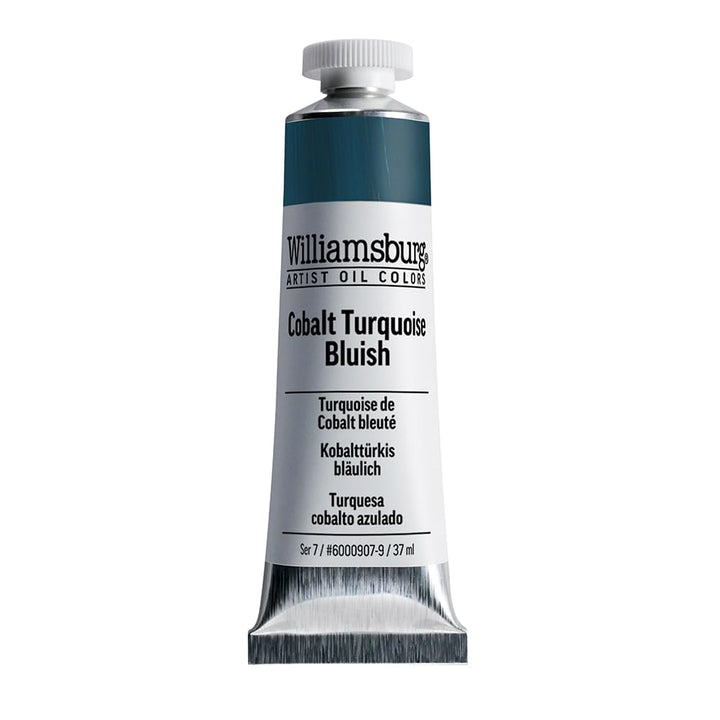 Williamsburg - Handgemachte Oelfarbe - 37 ml - Kobalttuerkis Blau 37 Ml Tube Cobalt Turquoise Blue,