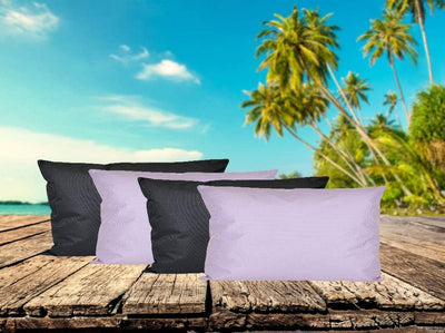 JACK 4X Outdoor Lounge Kissen 30x50cm viele Farben Dekokissen inkl. Füllung Wasserfest Sitzkissen Ga