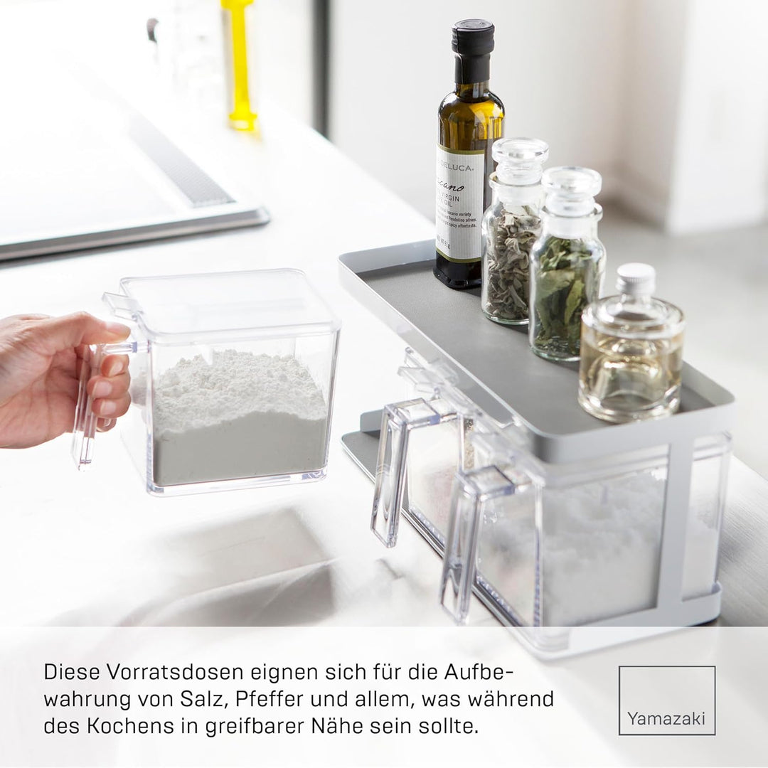 Seasoning box X3 & Rack - Tower - white