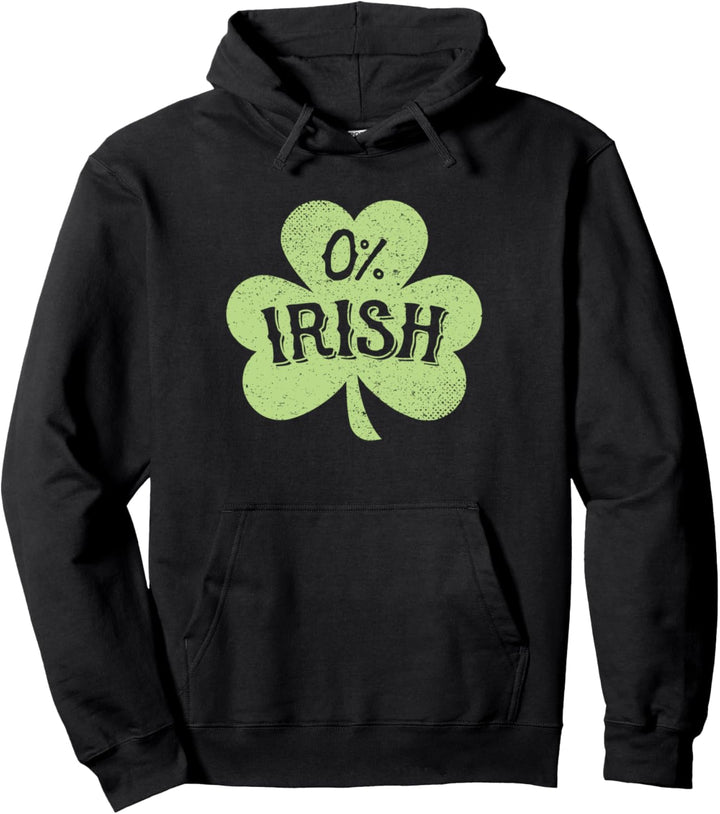 0% Irish St. Patrick's Day Kleeblatt lustig Pullover Hoodie