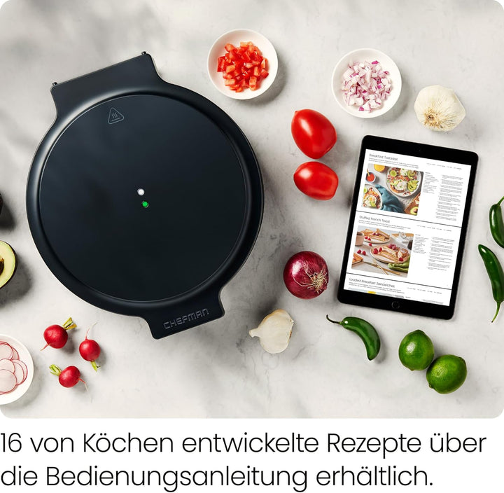 Chefman Everything Maker & Pizzaofen – Pizzaofen elektrisch für die Arbeitsplatte mit 30 cm grossen