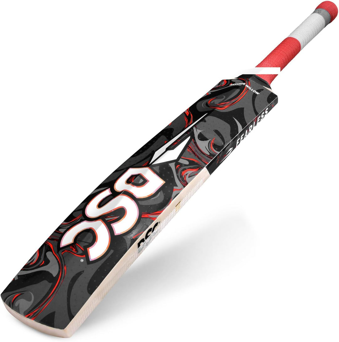 DSC Fledermaus Lava Herren Cricketschläger aus Kaschmirweide, kurzer Griff, holzfarben